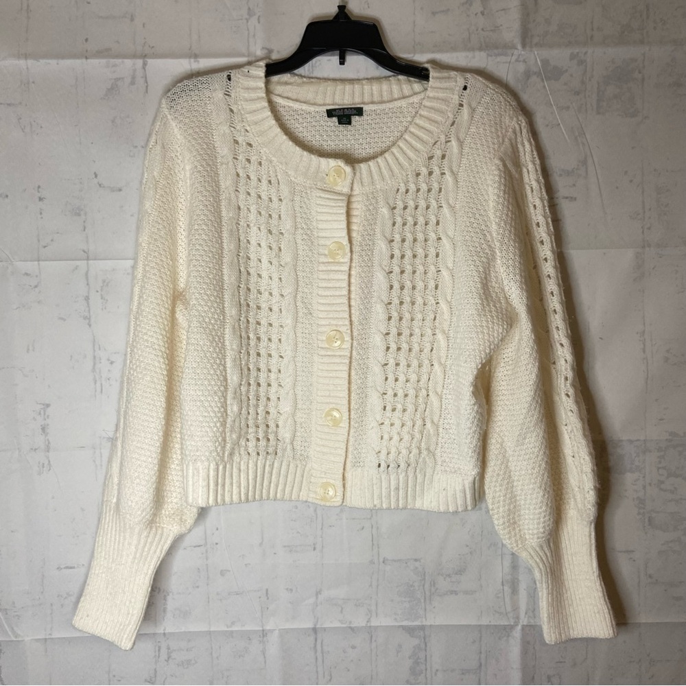 Wild Fable Cable Knit Cardigan Size XL